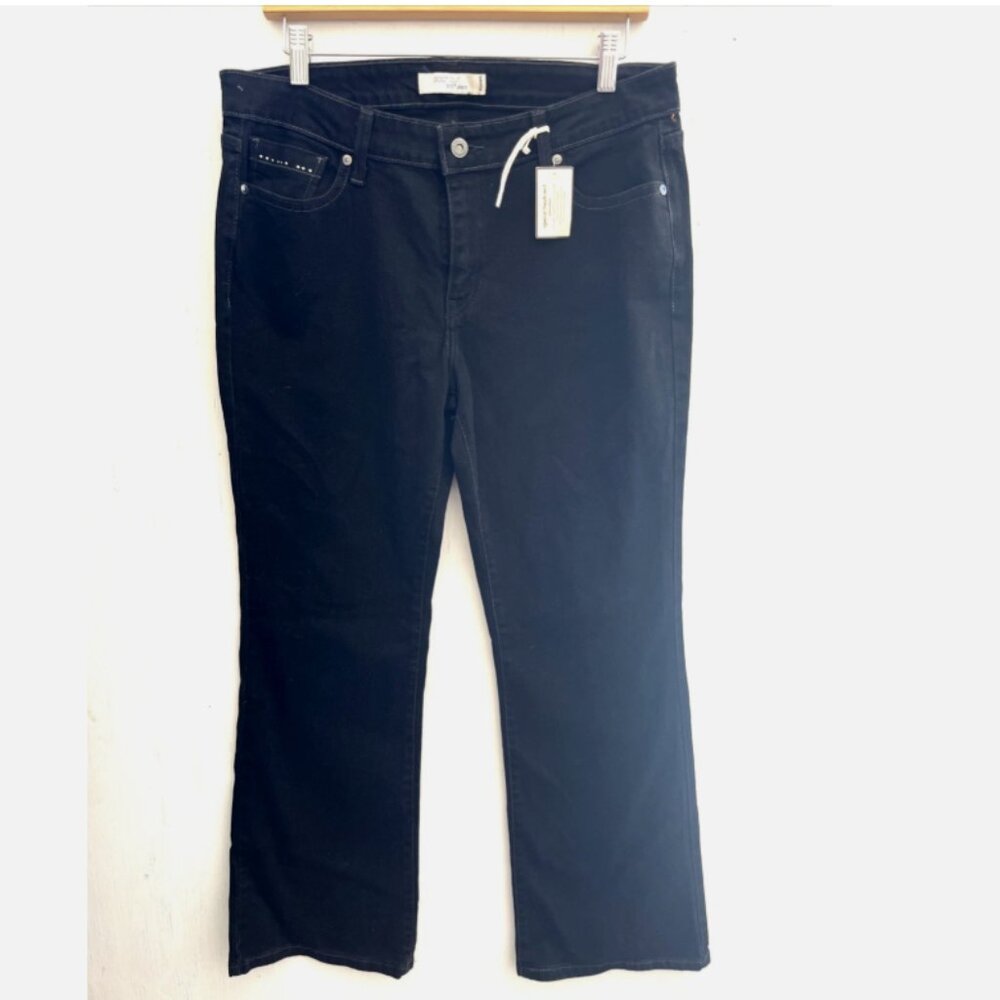 LEVIS Bootcut 515 Jeans Black Stretch Women Size 14 NWT